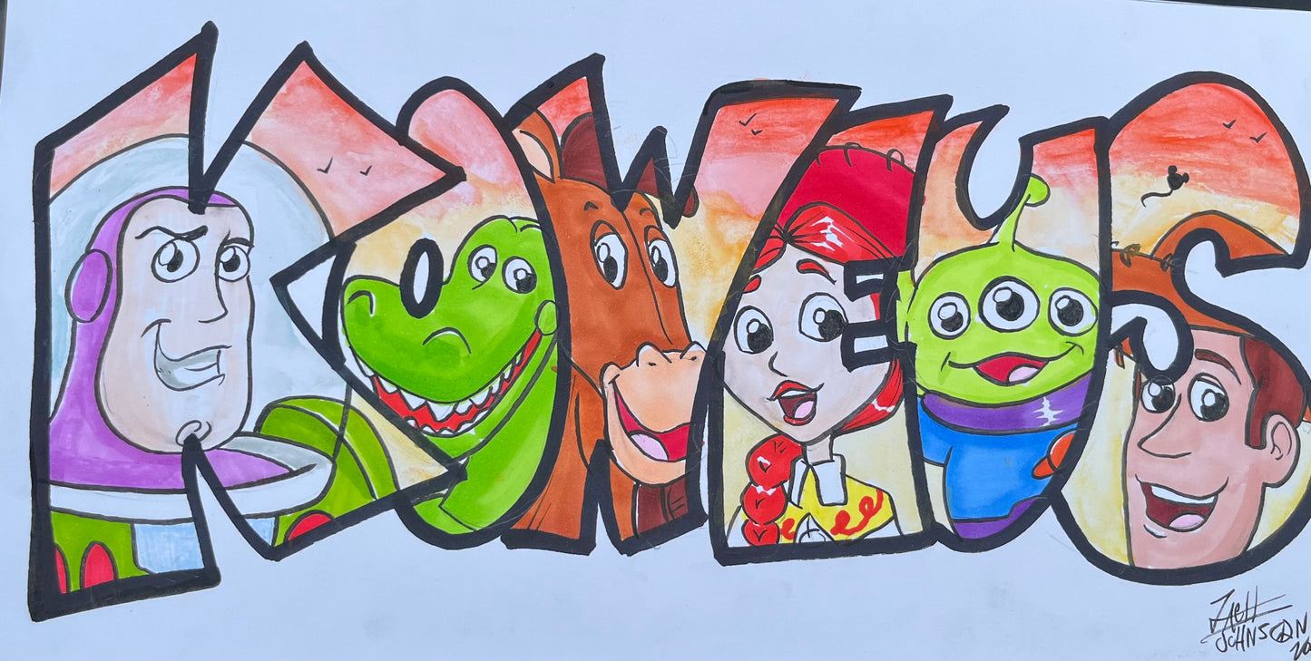 Tier 2 - Name Art - Multiple Characters