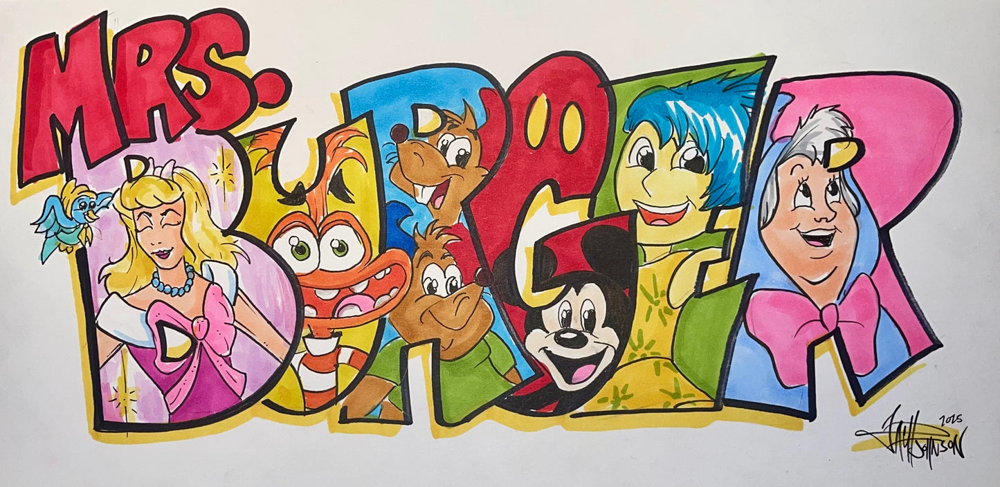 Tier 2 - Name Art - Multiple Characters