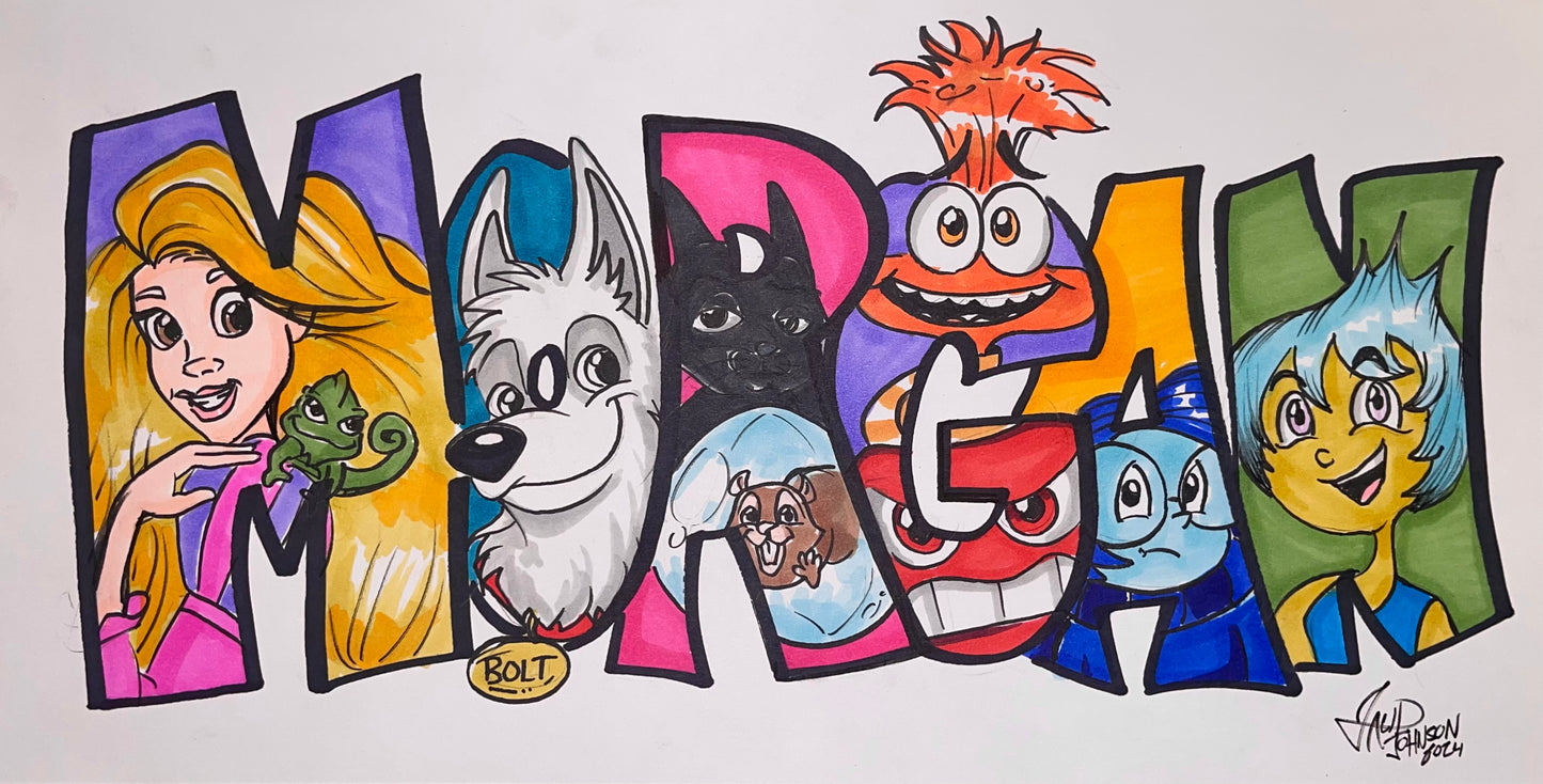Tier 2 - Name Art - Multiple Characters