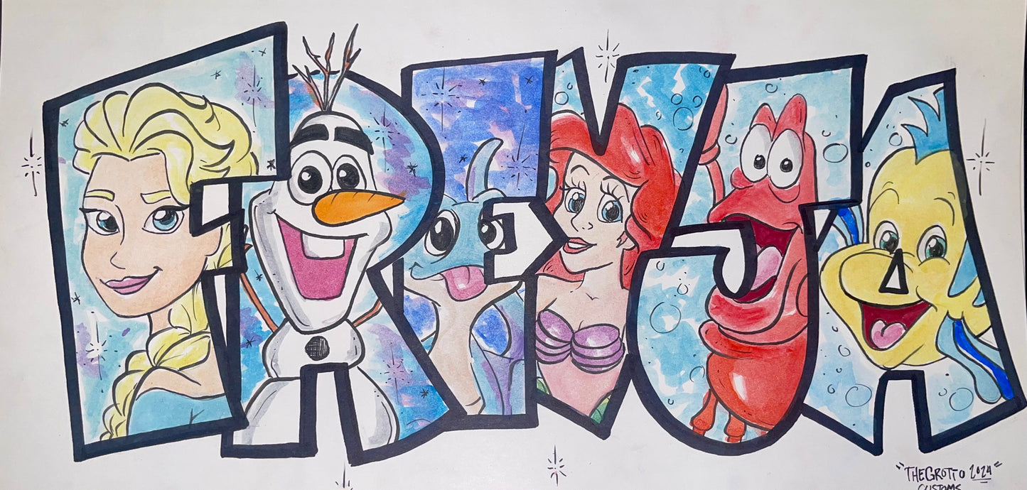 Tier 2 - Name Art - Multiple Characters
