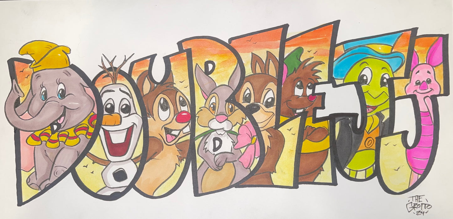 Tier 2 - Name Art - Multiple Characters