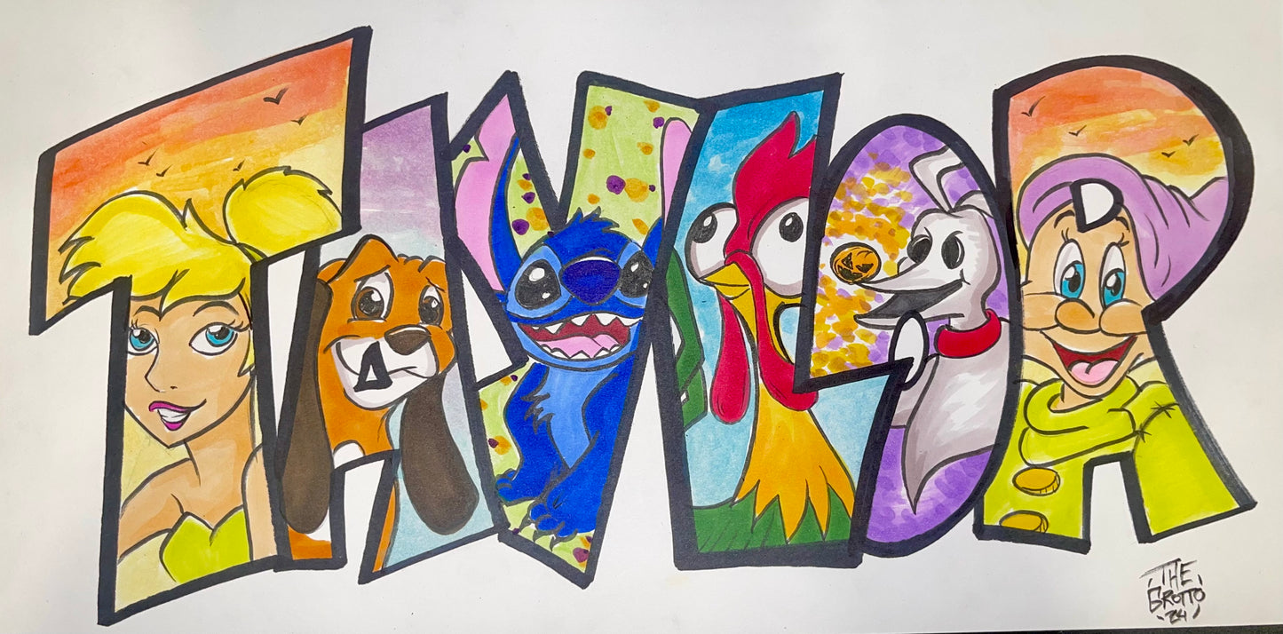 Tier 2 - Name Art - Multiple Characters