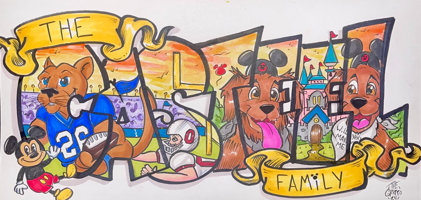 Tier 2 - Name Art - Multiple Characters
